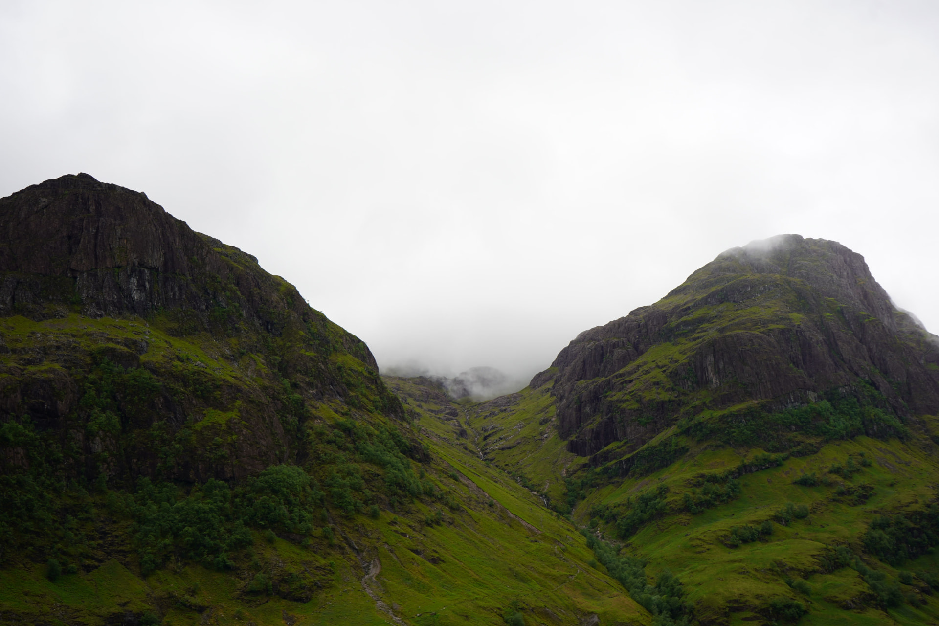 Mountain landscape in the Scottish Highlands
