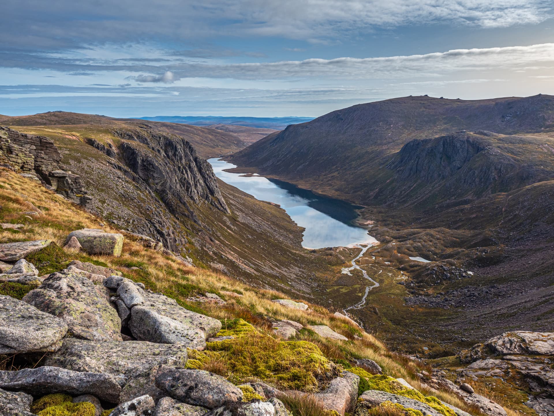 Mountain corrie and loch in the Cairngorms